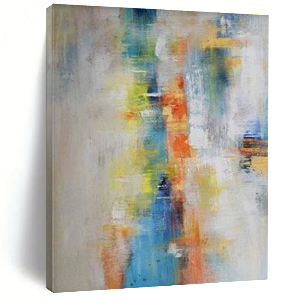 Subtle Color Gradient Abstract Painting with Soft Transitions ADGE412
