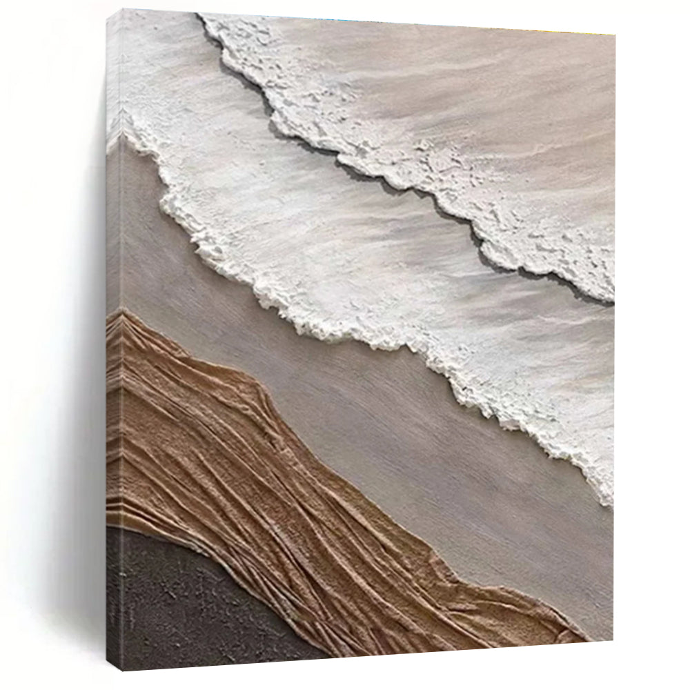 Multi - colored Layered Textured Abstract Painting ADGE344