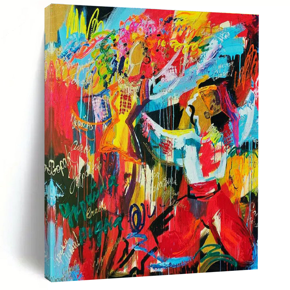 Stupendous Custom-Molded Hand Painted Abstract Art for Office & Dining Room DLZ2104