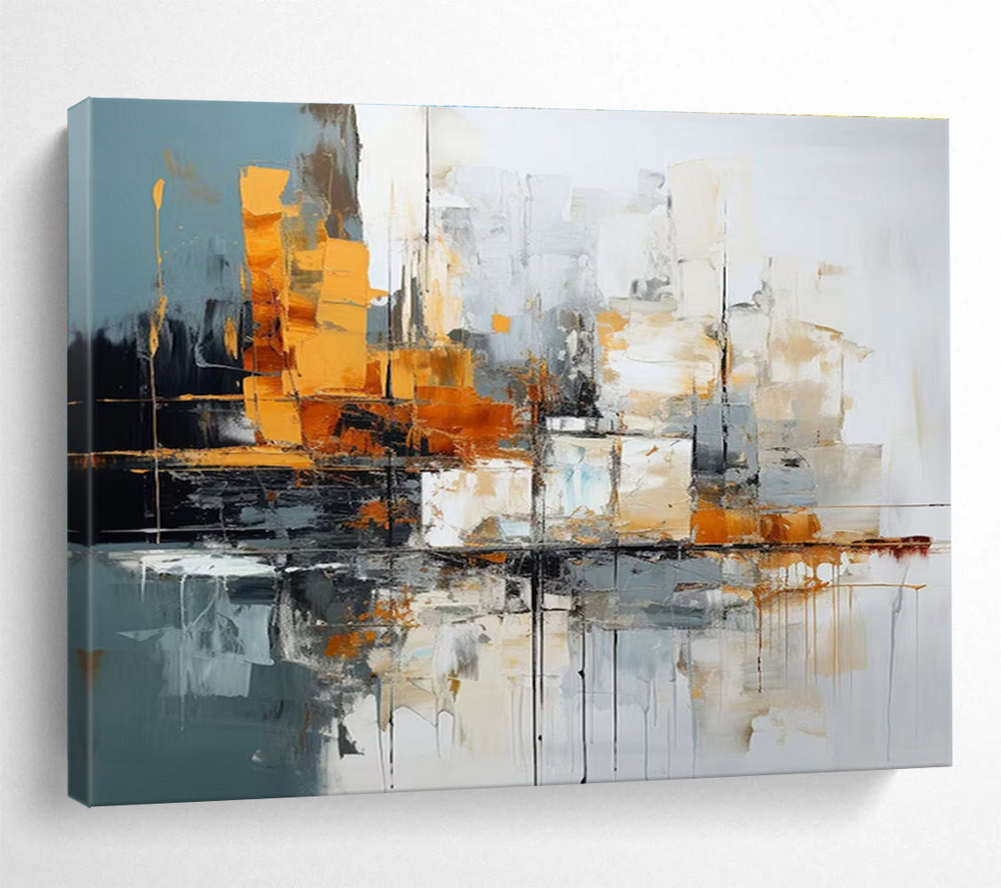 Urban Abstract Landscape Abstract Painting THY002