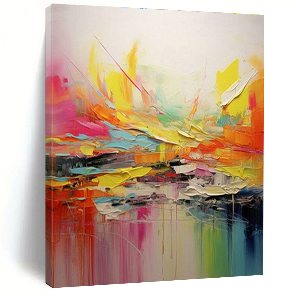 Original Hand-Painted Abstract Painting for Office and Cottage Hallway DLZ1560