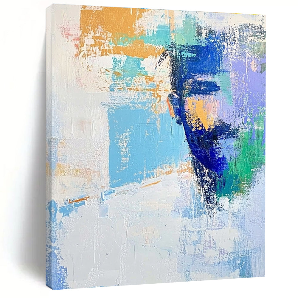 Colorful Abstract Painting with Portrait Elements GER570
