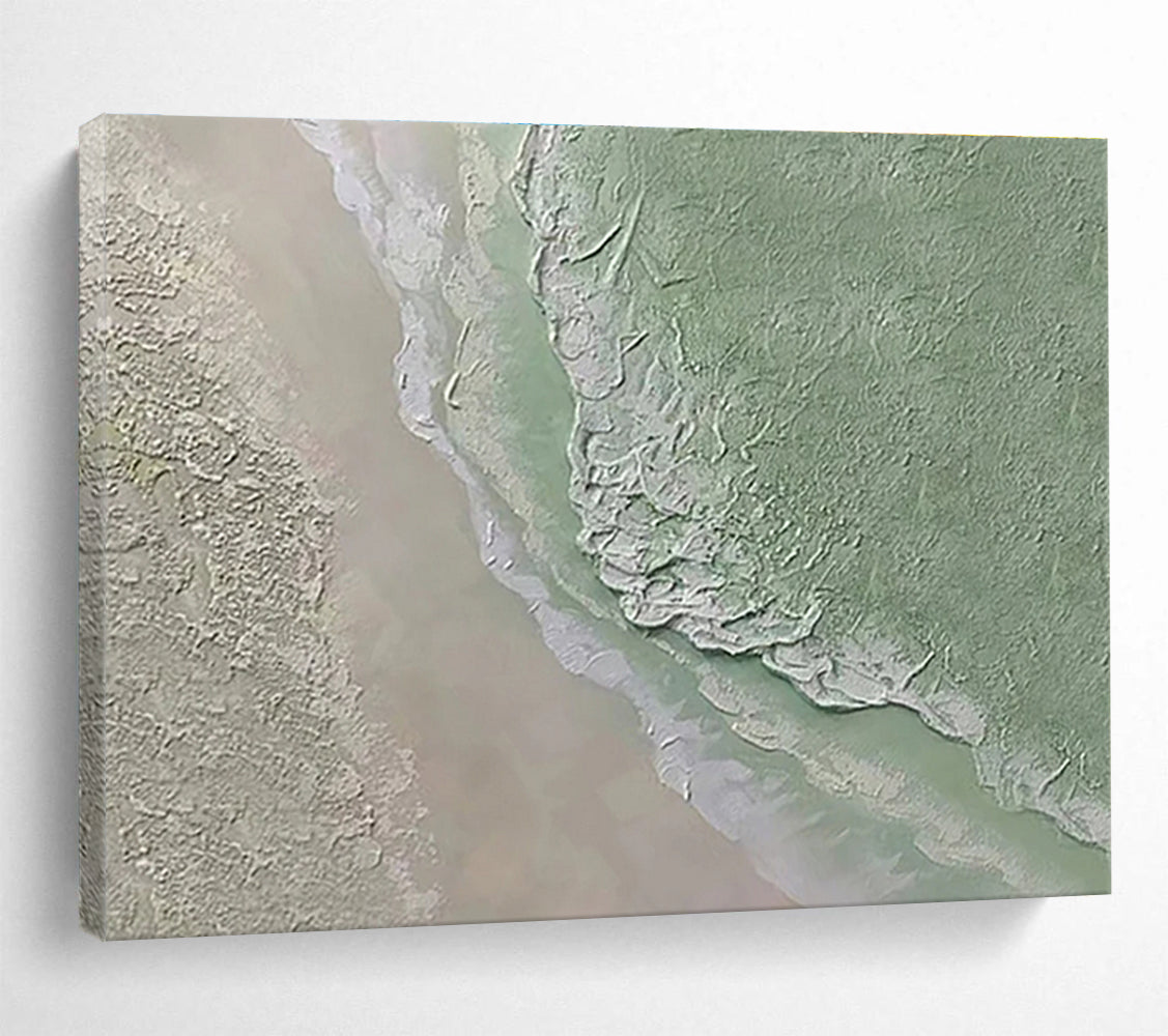 Textured Landscape Abstract Painting with Ear THY Tones THY250