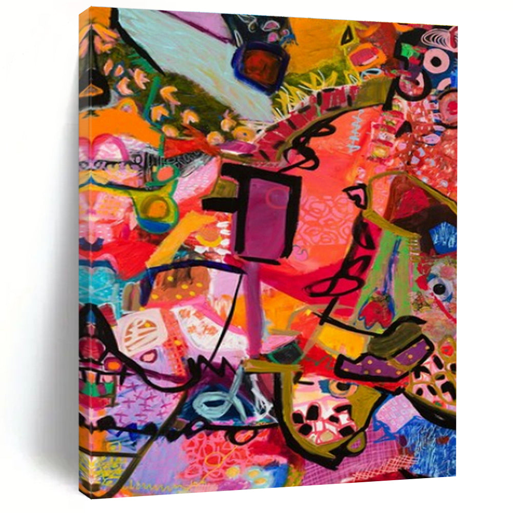 Immense Custom-Fit Hand Painted Abstract Art for Cottage & Entryway DLZ2079