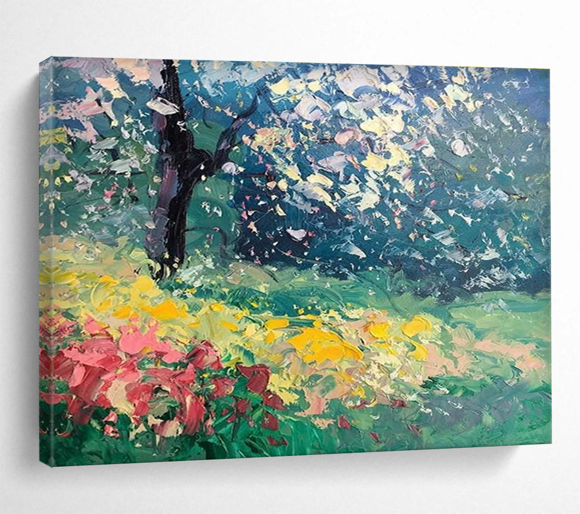 Colorful Spring Garden Abstract Painting THY464