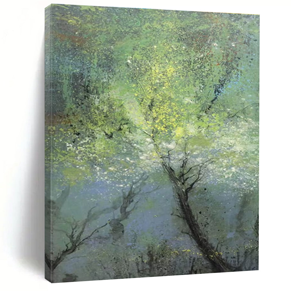 Green Forest Abstract Painting ADGE247