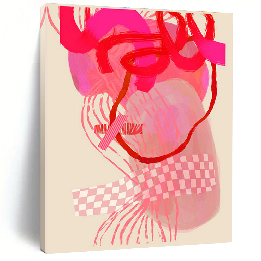 Custom Hand - Painted Abstract Art for Cottage Entryway and Bedroom DLZ0639