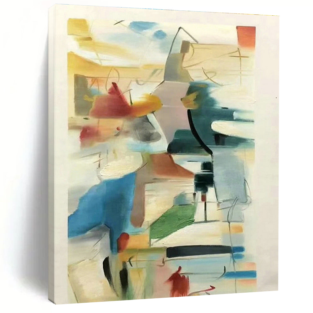 Customizable Hand-Crafted Abstract Canvas for Dining Room and Bedroom DLZ1450