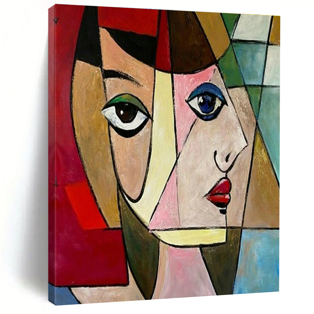 Hand - Painted Oversized Abstract Wall Collage for Dining Room & Entryway DLZ1414