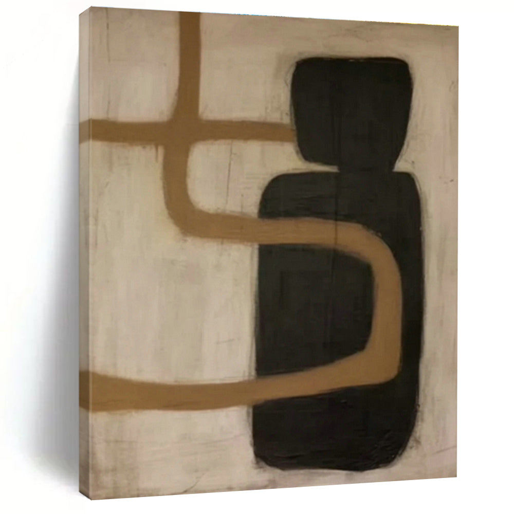 Abstract Hand - Painted Canvases for Living Room Coffee Table Trays & Dining Room Side Chair Accents DLZ0849