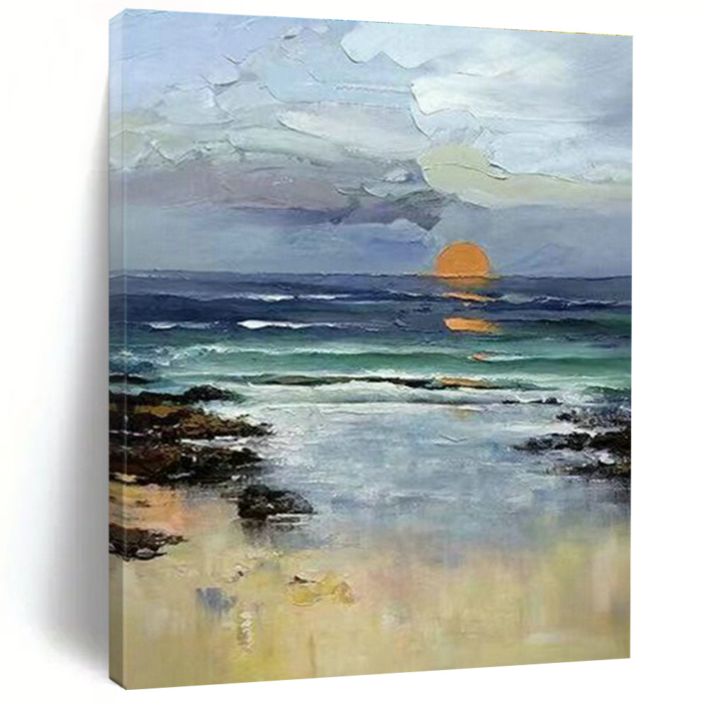 Custom Hand - Painted Abstracts for Office Server Racks & Cottage Living Room Window Screens DLZ0923