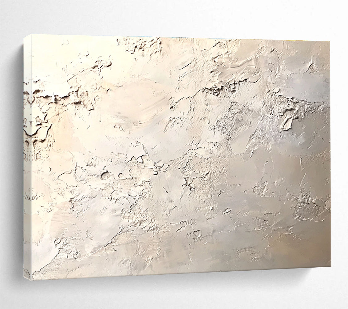 Textured Neutral Abstract Painting with Subtle Tones DYP324