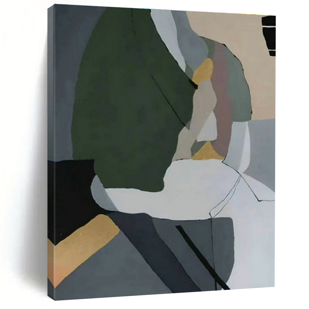 Massive Abstract Hand - Painted Murals for Office and Entryway DLZ0540