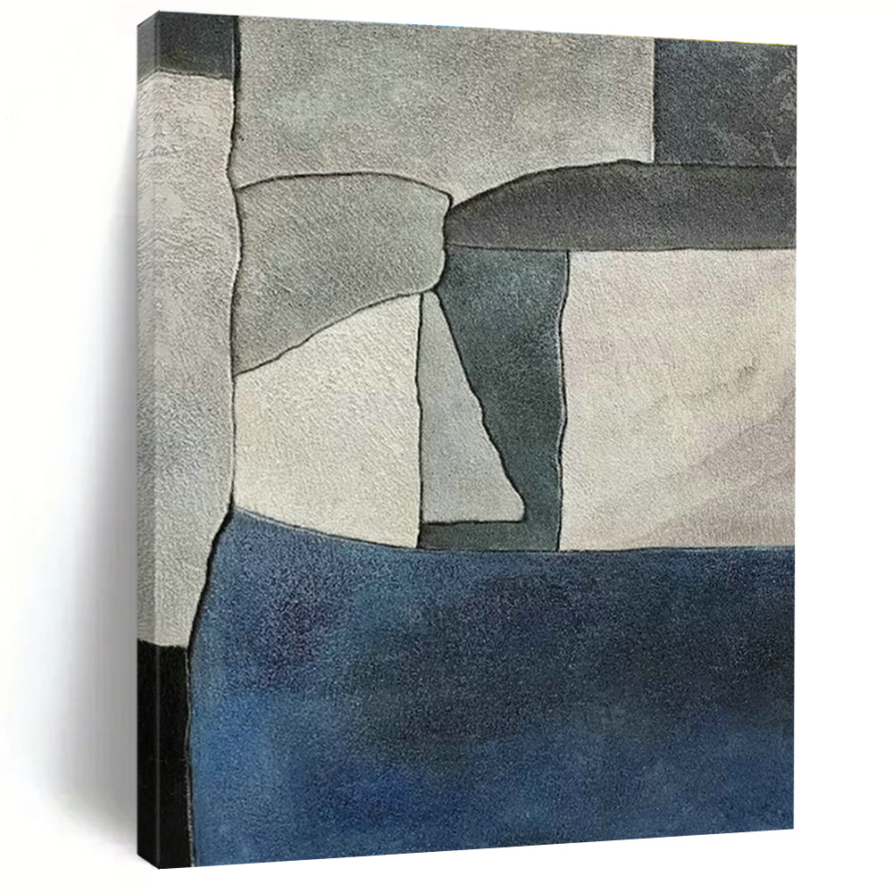 Oversized Abstract Hand - Painted Murals for Living Room Feature Walls & Office Break Rooms DLZ0579