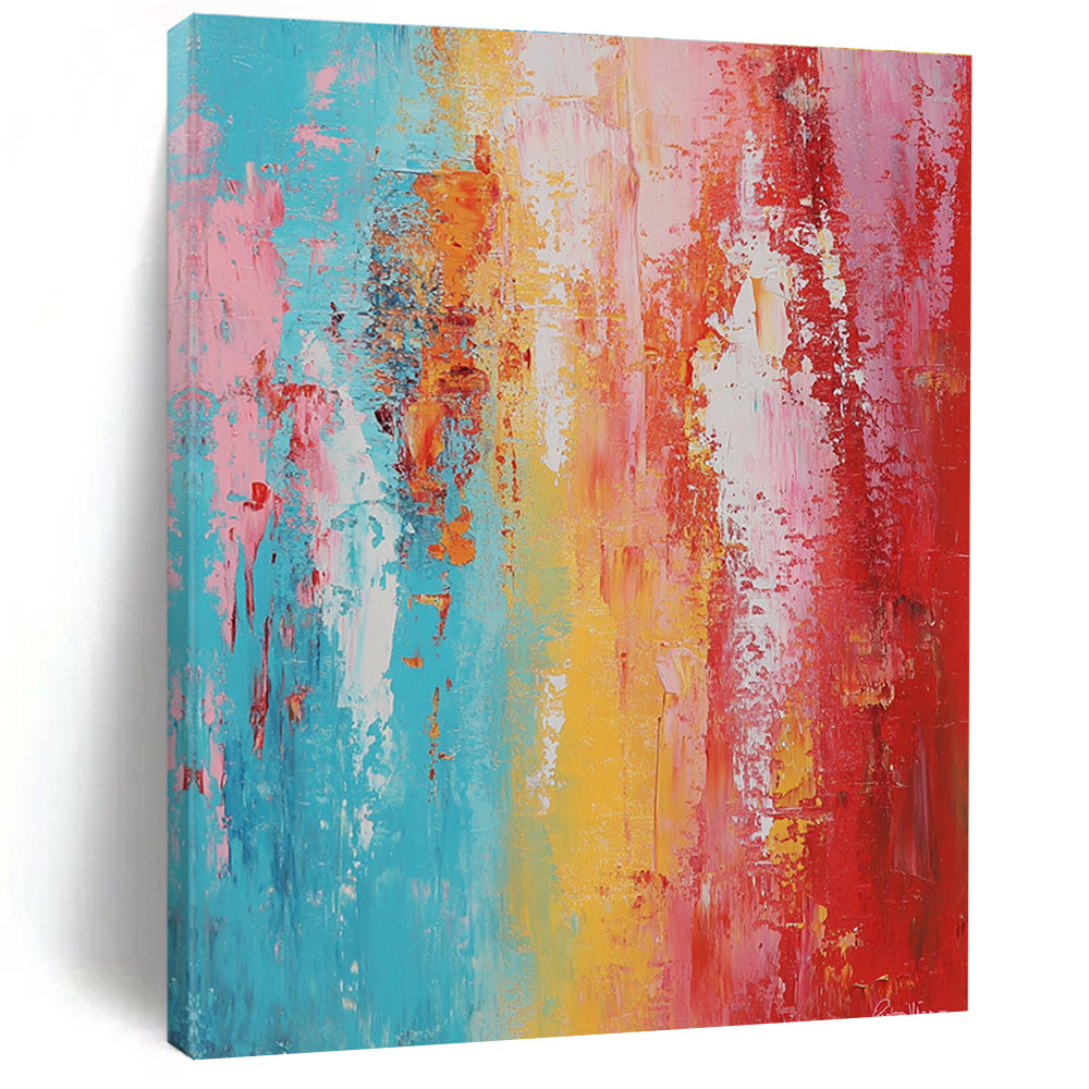 Colorful Gradient Abstract Painting with Smooth Transitions GER799