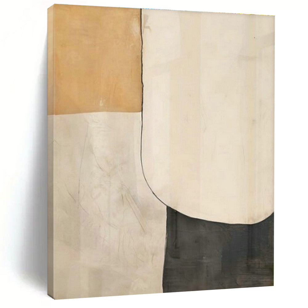 Oversized Custom Hand-Painted Abstract Canvas for Cottage Living Room Firewood Storage Niche Wall and Office Supply Cabinet Wall DLZ1941