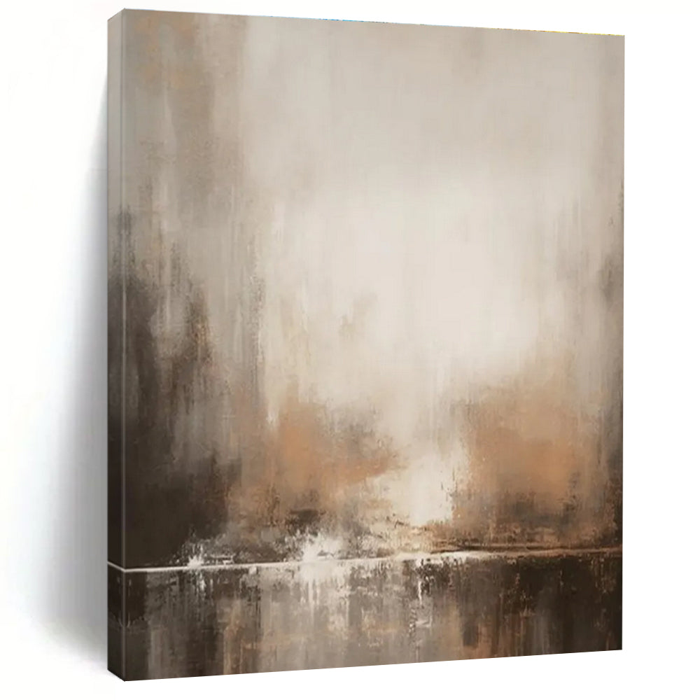 Misty Abstract Landscape Painting with Warm Undertones ADGE455