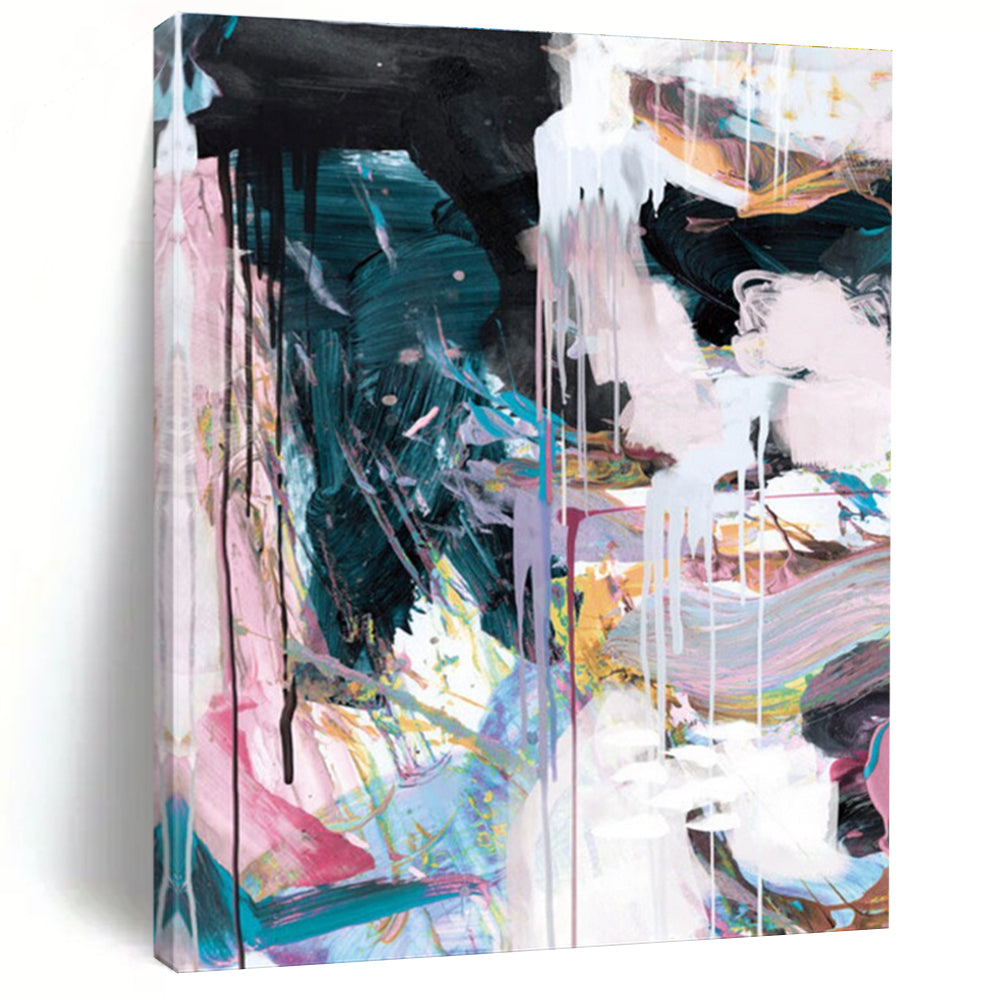 Colorful Dripping Abstract with Vibrant Hues Painting ADGE191