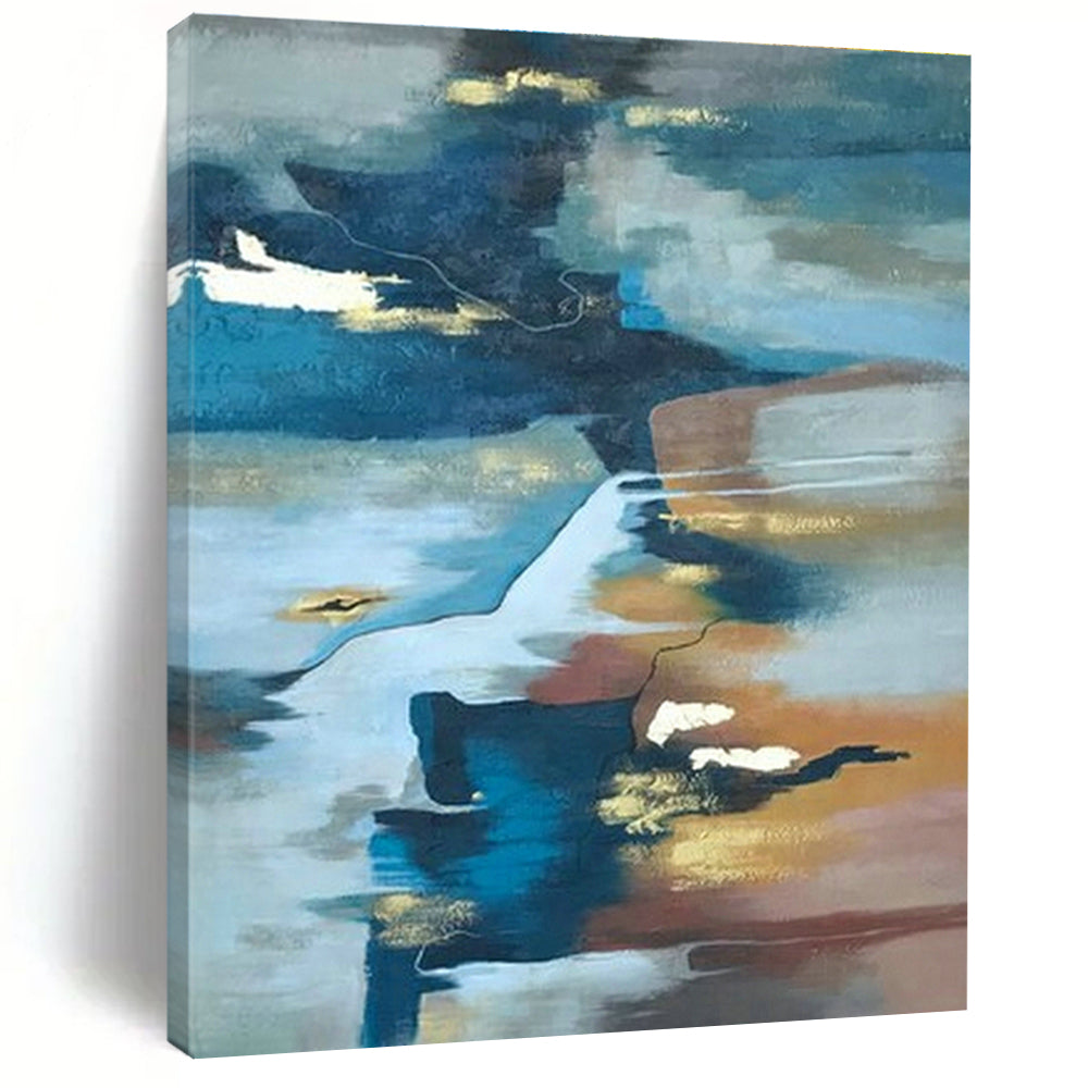 Oversized Custom Handmade Abstract Wall Decor for Cottage Office Standing Desk Wall and Bedroom Yoga Mat Storage Wall DLZ1903