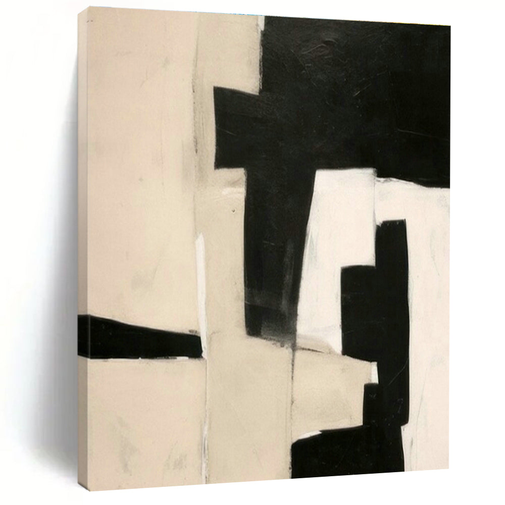 Oversized Custom Hand-Painted Abstract Art for Cottage Hallway Umbrella Stand Interior Wall and Office Printer Station Wall DLZ1935
