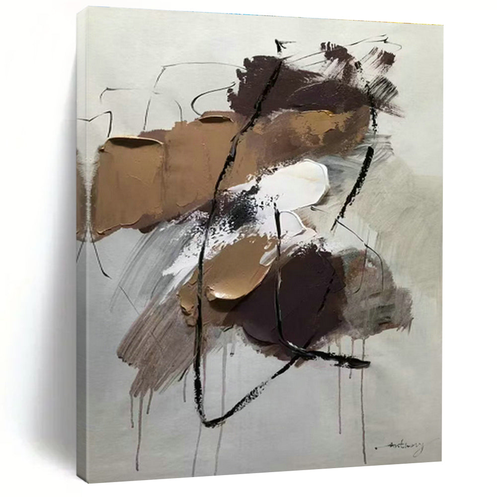 Oversized Abstract Paintings for Living Room Fireplace Surrounds and Office Conference Rooms DLZ0786