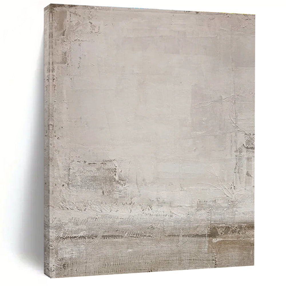 Gray - textured Minimalist Abstract Painting for Subtle Spaces ADGE055
