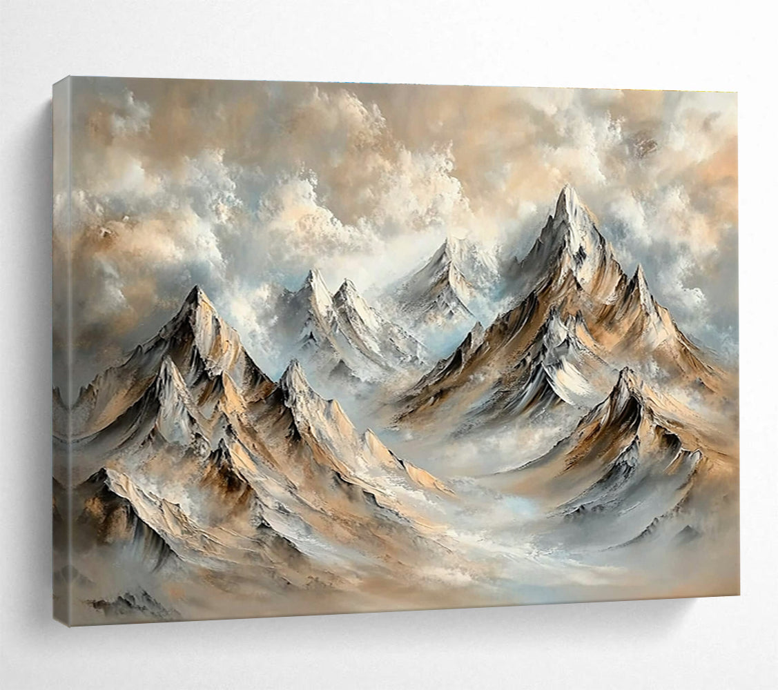 Mountain Landscape Impressionist Abstract Painting DYP077