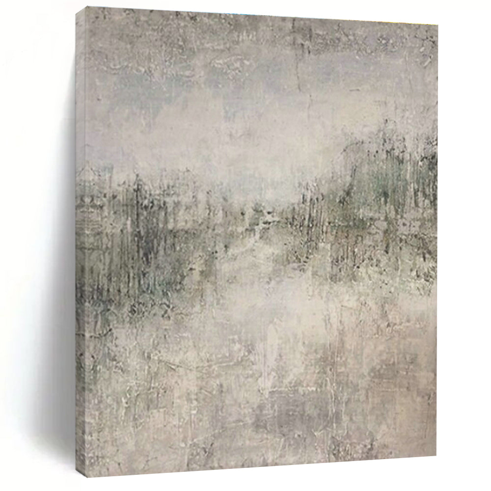 Extra-large Custom Hand-Painted Abstract Art for Dining Room China Cabinet Wall and Entryway Glove Storage Niche DLZ1856