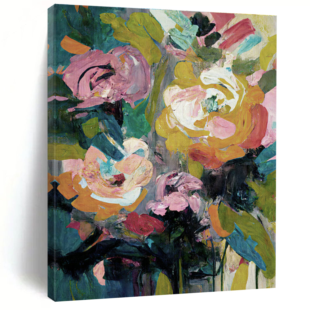 Custom - Designed Handcrafted Abstract Canvas for Bedroom & Entryway DLZ1362