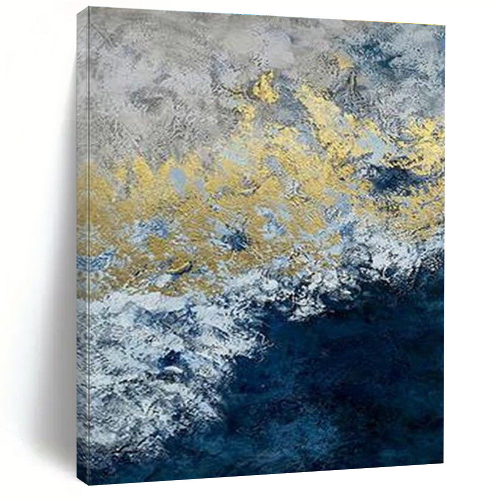 Enormous Custom-Fit Hand Painted Abstract Wall Decor for Cottage & Dining Room DLZ2249