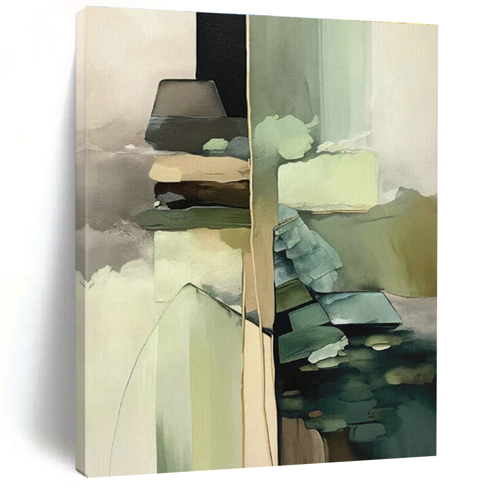 Handmade Abstract Art for Living Room and Cottage Hallway DLZ1623