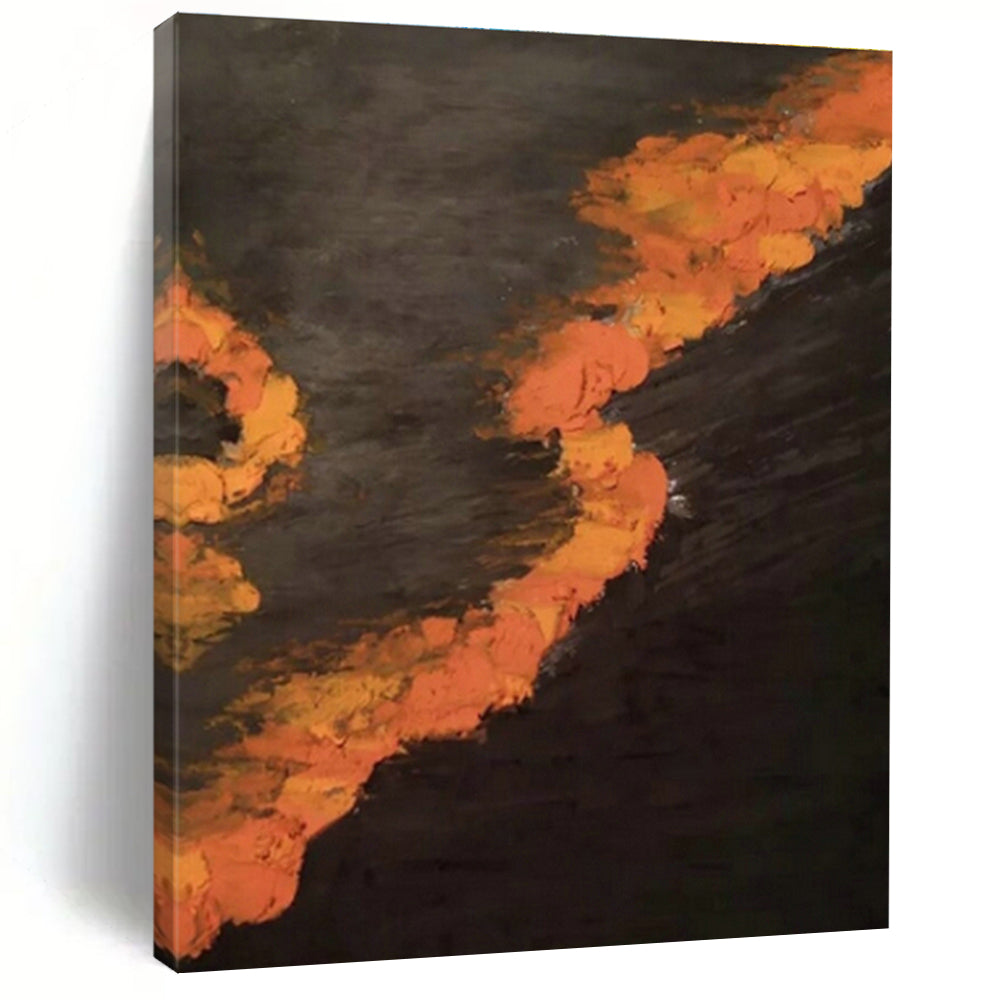 Hand-Painted Abstract Art Oil Painting, a Quality Choice for Living Room and Entrance DLZ0968