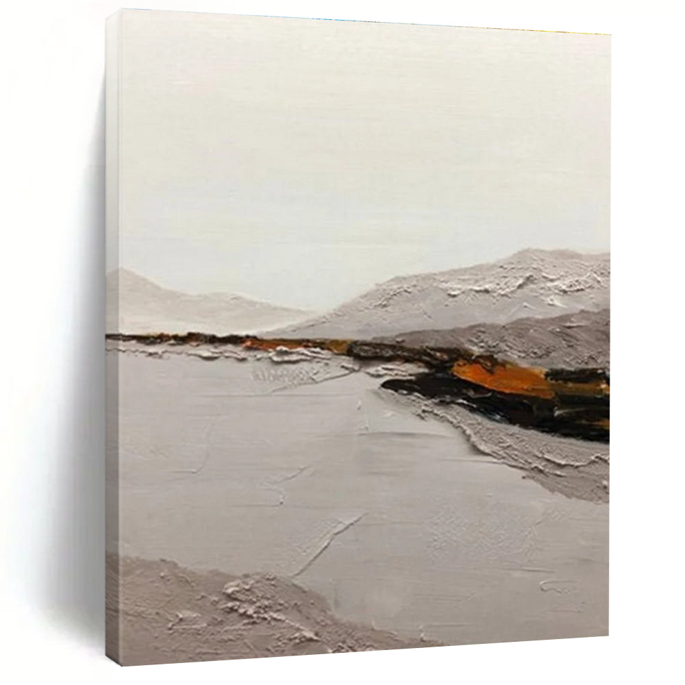 Minimalist Landscape Abstract Painting with Subtle Textures ADGE401