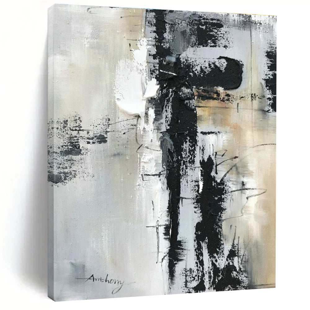 Hand - Painted Abstract Murals for Hallway Coat Racks & Entryway Key Drop Zones DLZ0811