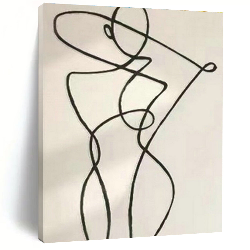 Big, Custom - Sized Handmade Abstract Painting for Bedroom & Living Room DLZ2056