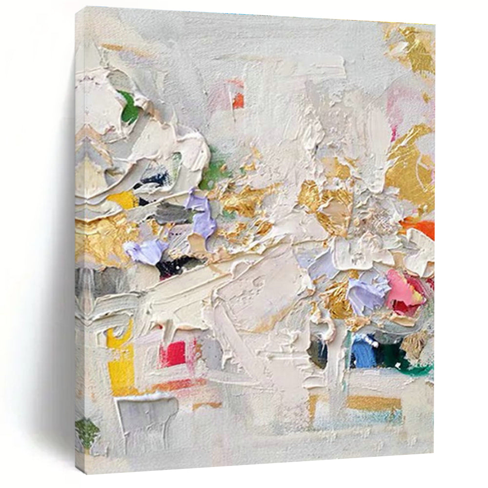Original Hand-Painted Abstract Canvas for Living Room and Cottage Entryway DLZ1600