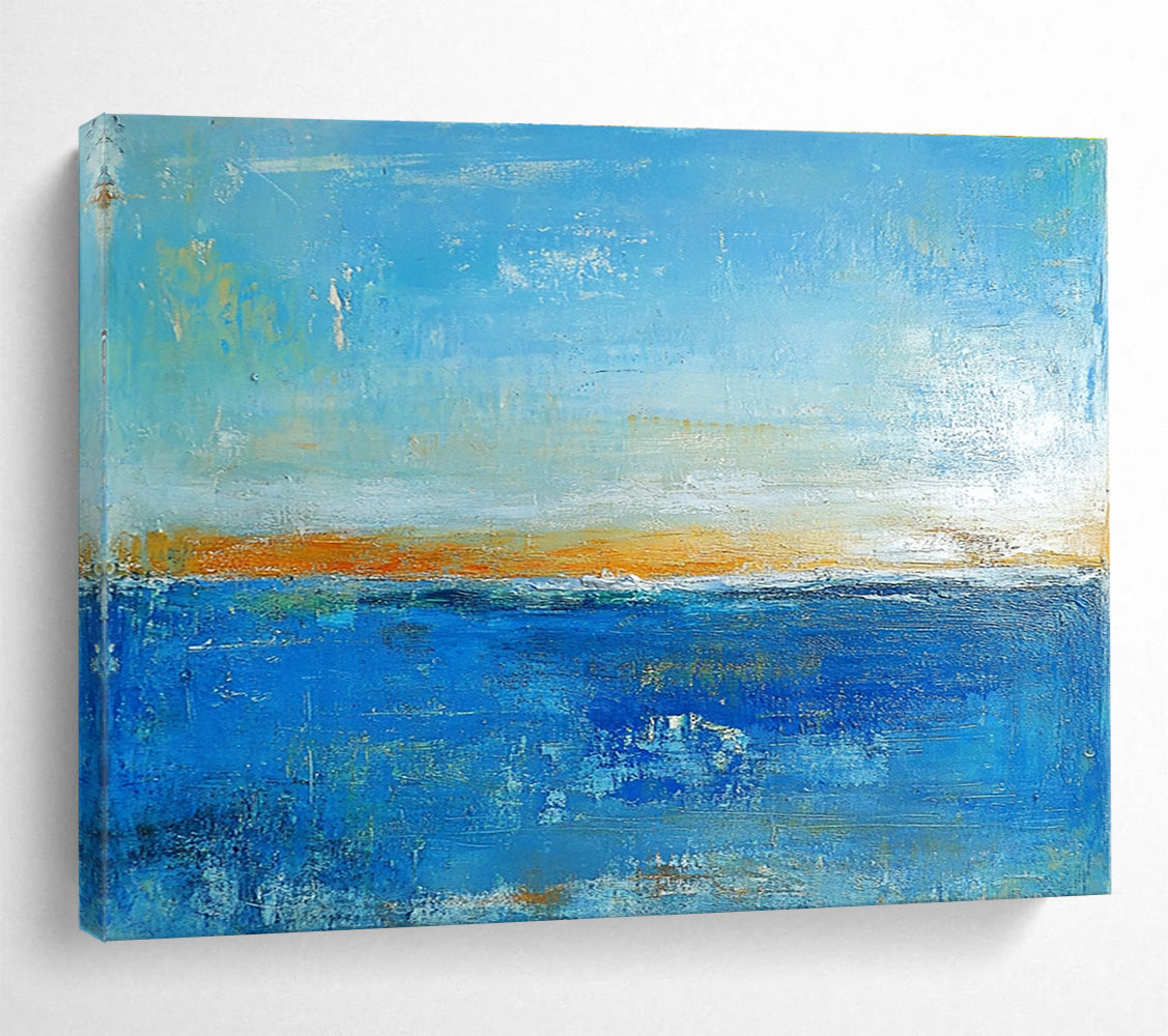 Large abstract painting inspired by Turner Kandinsky and Richard Schmid blending vibrant colors and dynamic forms for a captivating wall statement.SC034