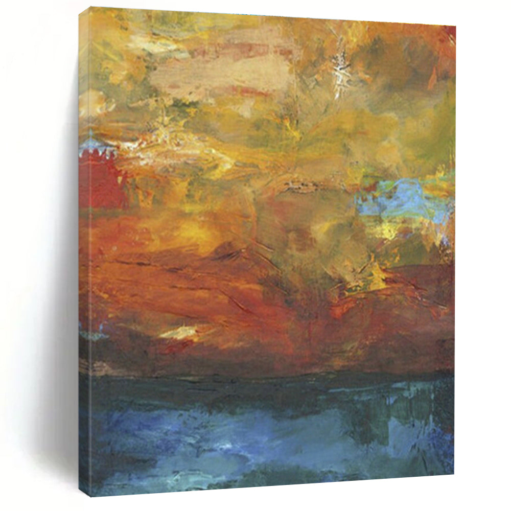 Large - Scale Hand - Painted Abstracts for Office and Dining Room DLZ0631