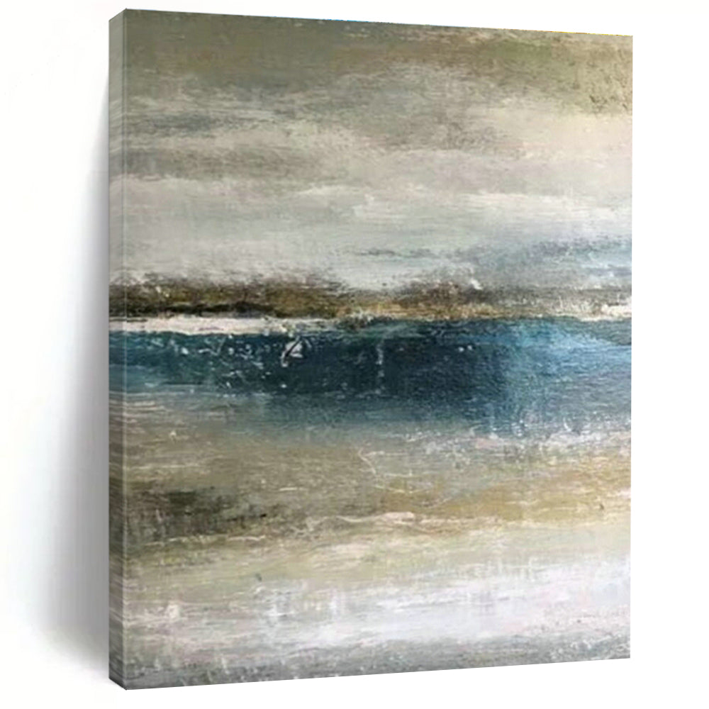 Custom Abstract Paintings for Cottage Office Printer Stands & Bedroom Bedside Table Drawer Bottoms DLZ0926