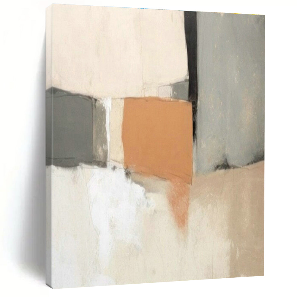 Extra-large Custom Hand-Painted Abstract Canvas for Dining Room Server Hutch Wall and Entryway Glove Storage Niche DLZ1937