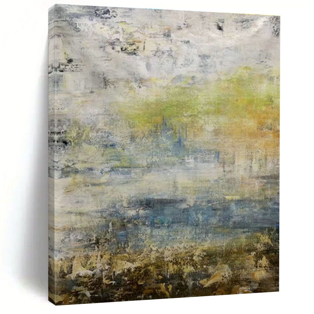 Grand - Sized Abstract Hand - Painted Murals for Dining Room & Bedroom DLZ0571