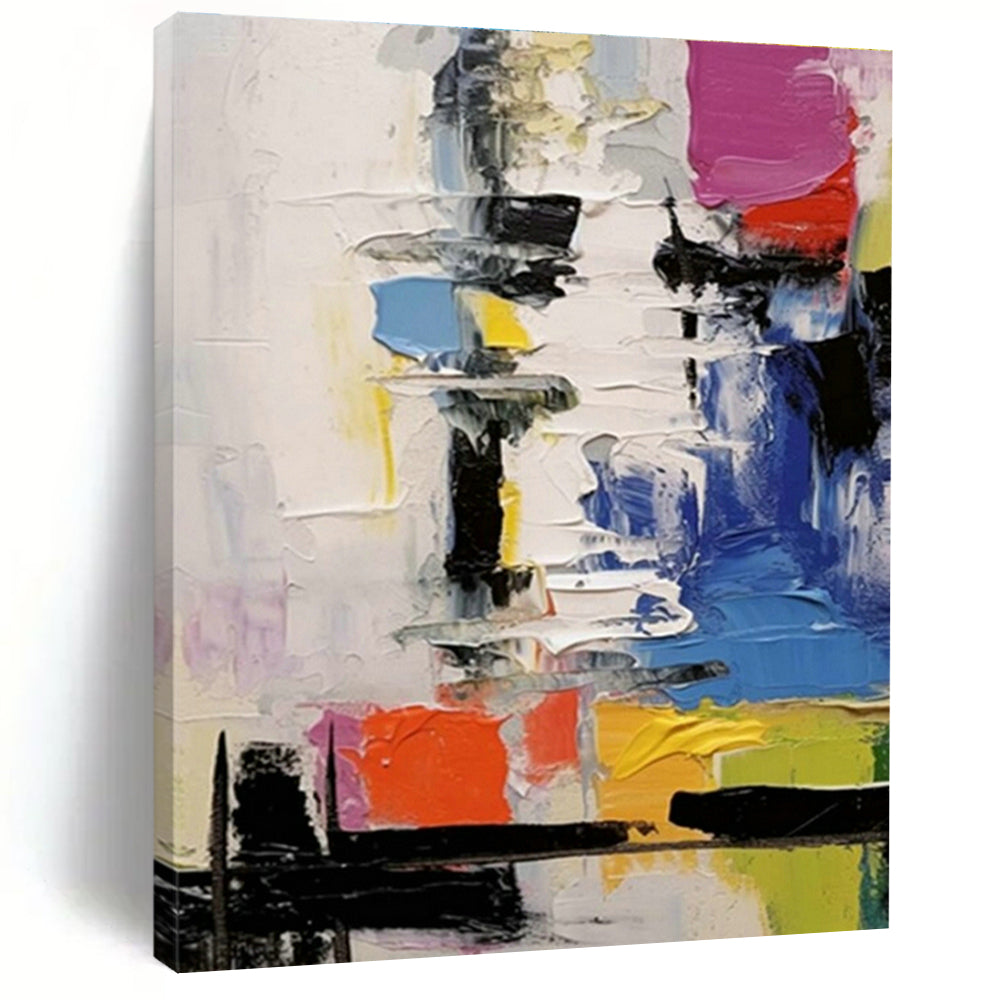 Original Handmade Abstract Canvas for Hallway and Cottage Living Room DLZ1565