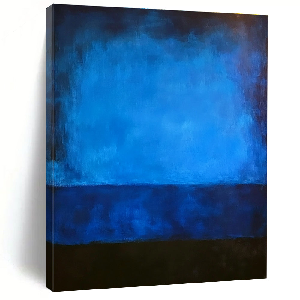 Blue Gradient Abstract Painting with Soothing Tones GER087