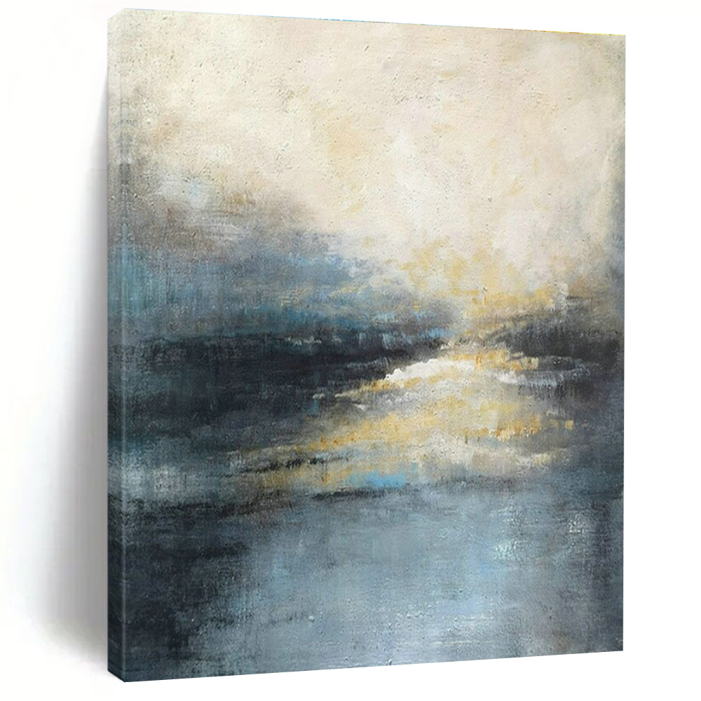 Stupendous Custom-Sized Handmade Abstract Canvas Art for Cottages & Entryway DLZ2072
