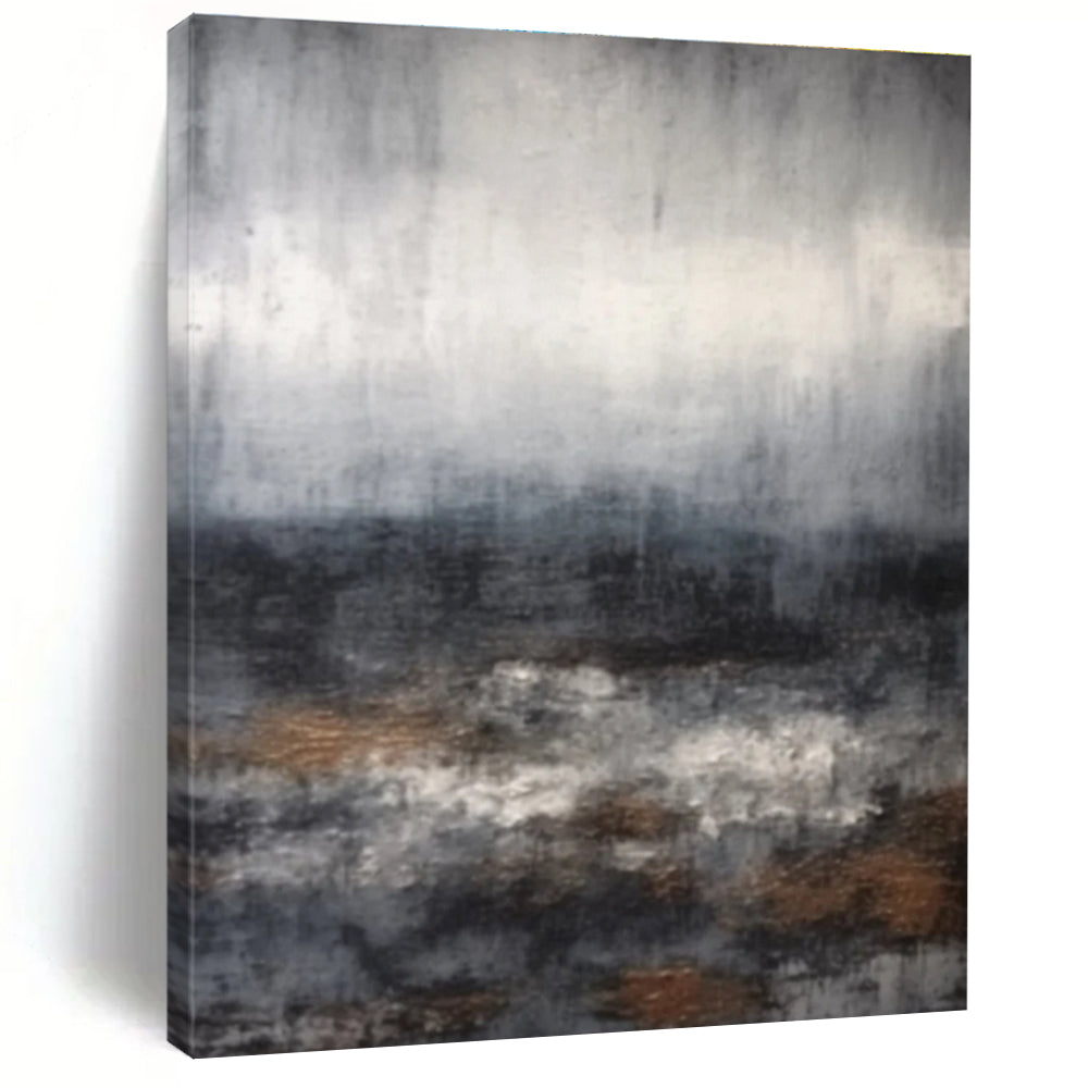 Gray - Toned Abstract Scene with Subtle Colors ADGE368