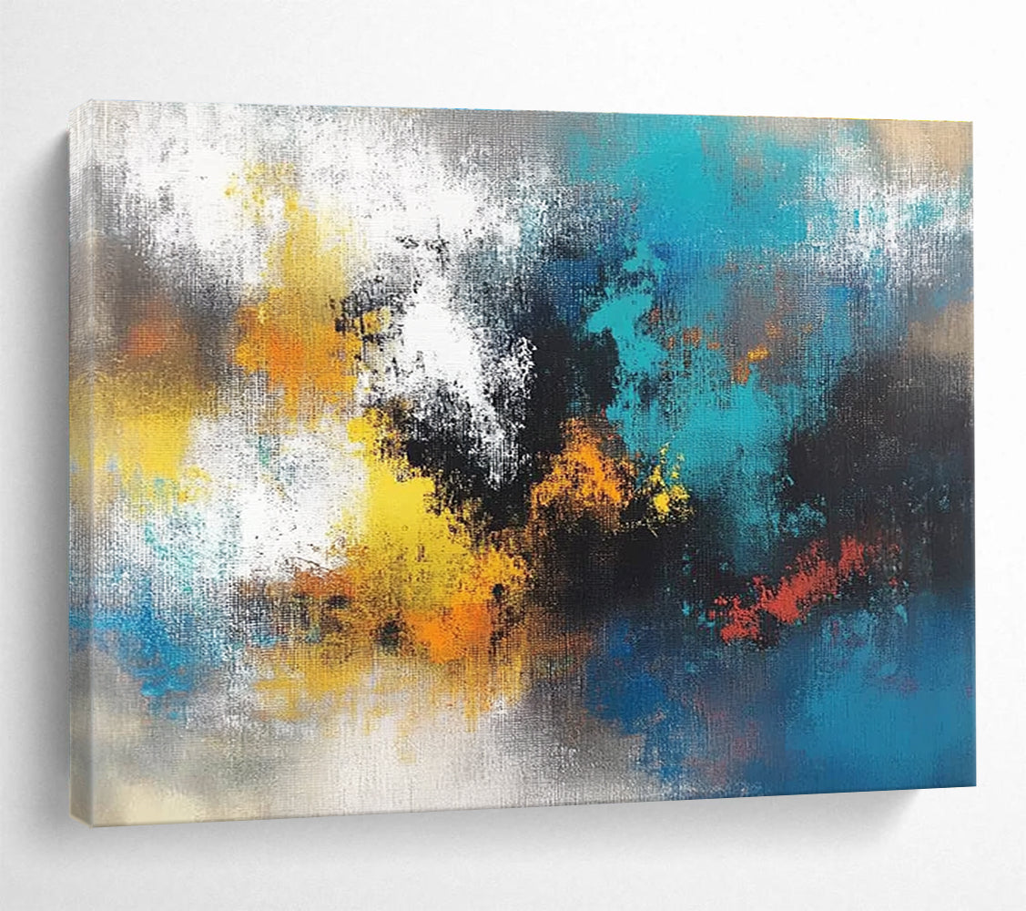 Colorful Abstract Blend - Expressive Modern Abstract Painting DYP001