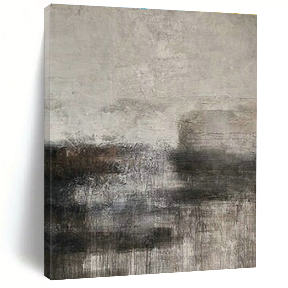 Extra-large Custom Hand-Painted Abstract Canvas for Dining Room Herb Garden Wall and Entryway Plant Stand Area DLZ1879