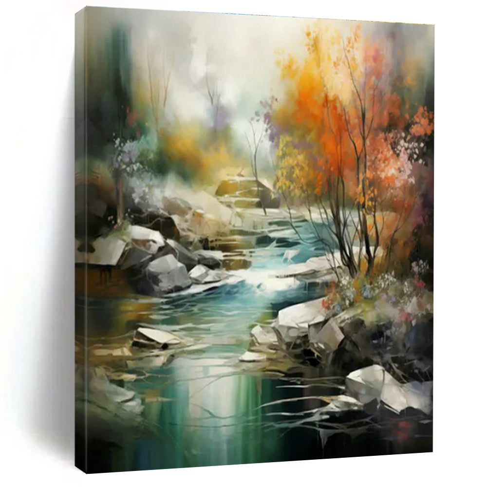 Hand-Crafted Abstract Wall Decor for Cottage Living Room Book Nook and Office Supply Organizer Wall DLZ1716
