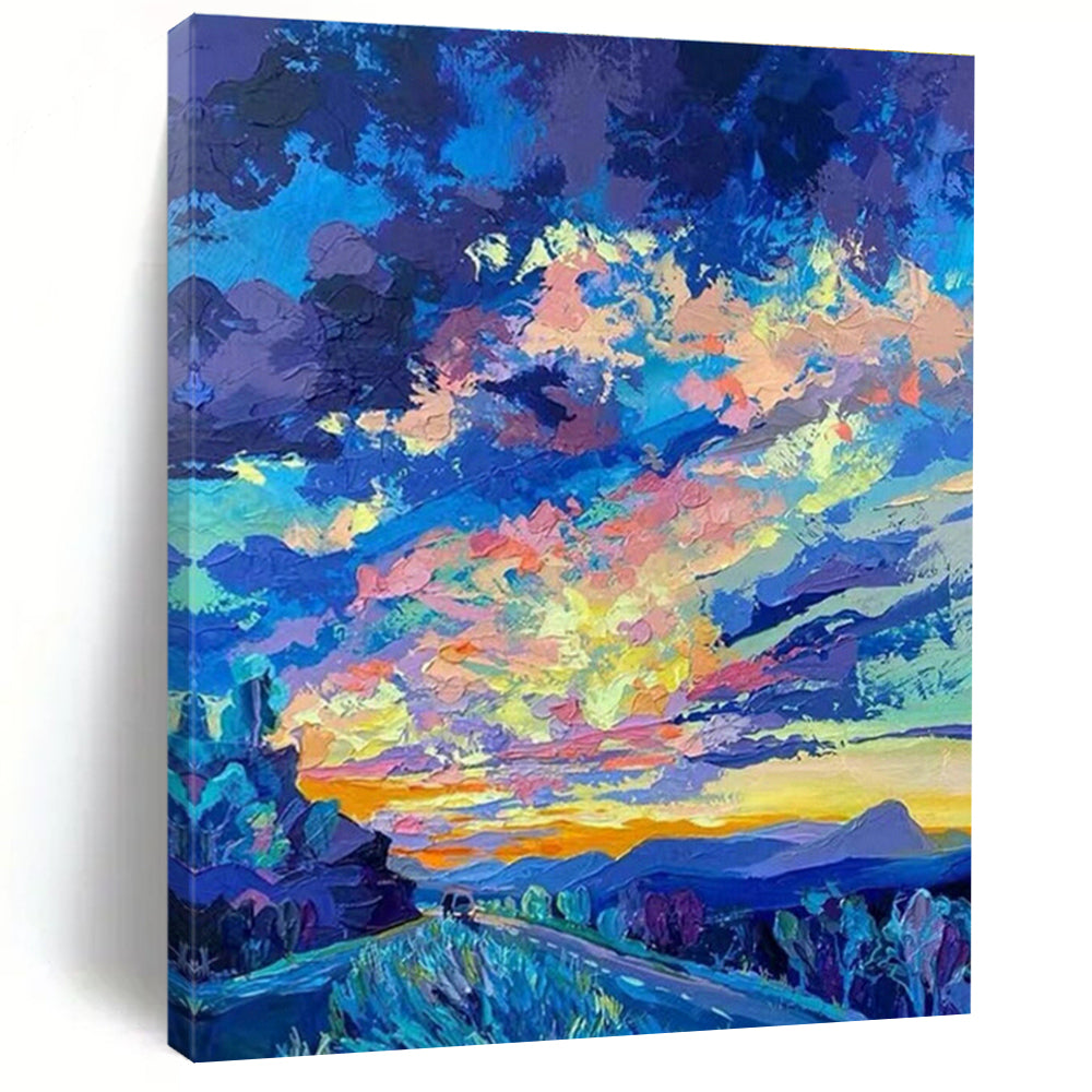 Custom Abstract Paintings for Bedroom Dressing Room Vanity Stool Seats & Office Branding Zone Display Rack Feet DLZ0920
