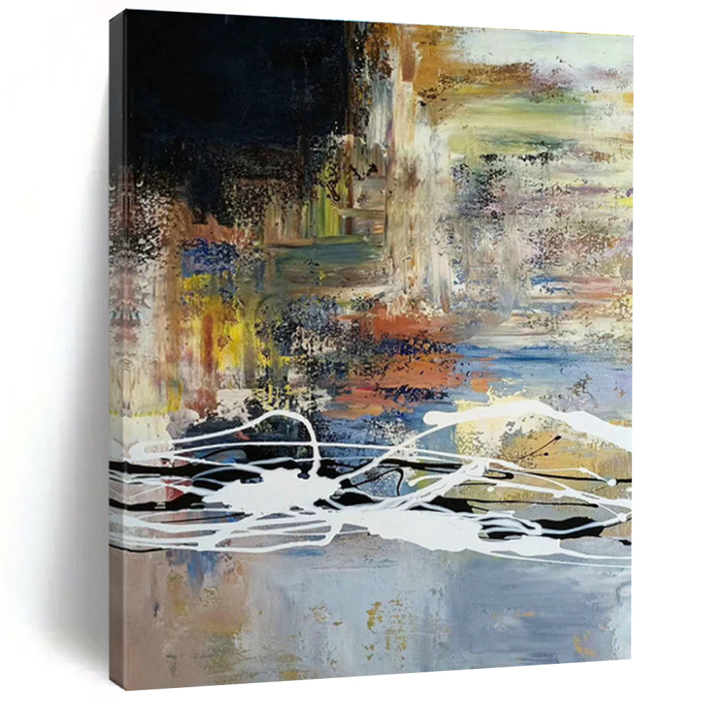 Massive Hand - Painted Abstract Murals for Office and Cottage Living Room DLZ0528